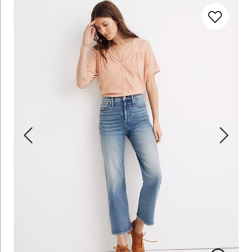 Slim Wide-Leg Crop Jean in Reggie Wash